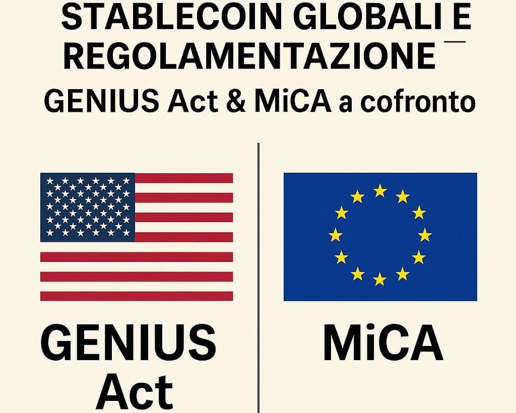 Genius Act vs MICA: Le stablecoin a confronto per la regolamentazione stablecoin 2025